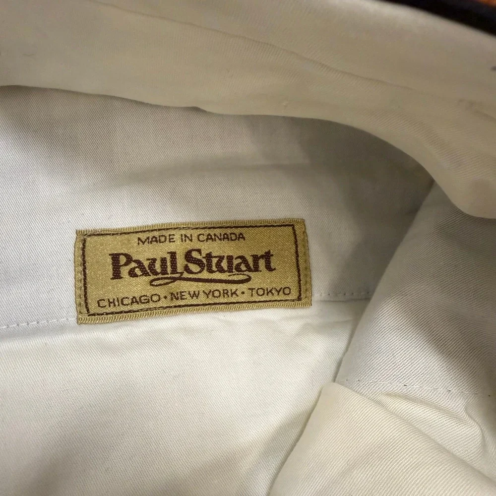 Paul Stuart Dress Pants Fits Mens 30x30 Gray Super 120s Wool Pleated Cuffed